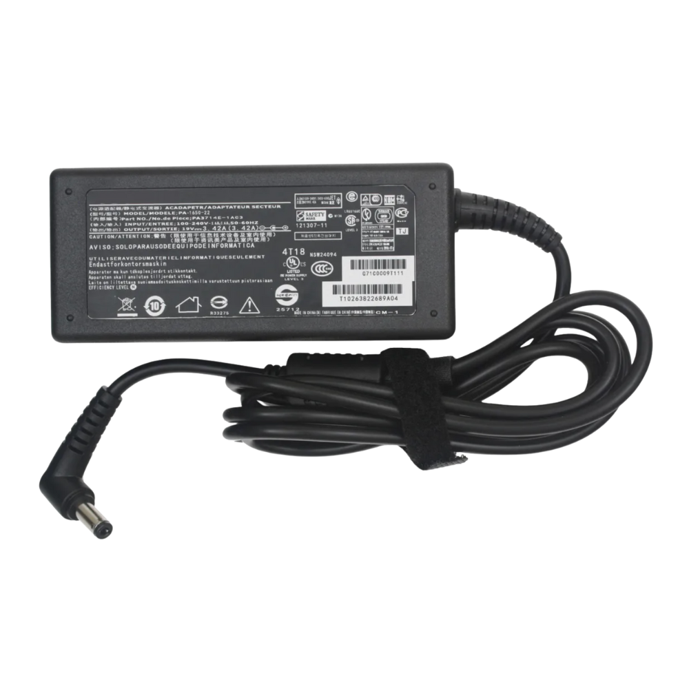 Cargador para Laptop Gateway 19V 3.42A DC: 5.5x2.5mm